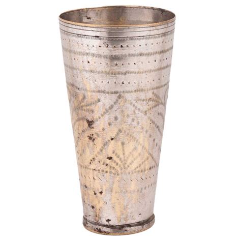 Indian Punjabi Lassi Brass Collectible Glass