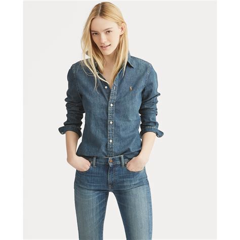 produt-image-0.0 | Fitted denim shirt, Womens denim shirt, Clothes