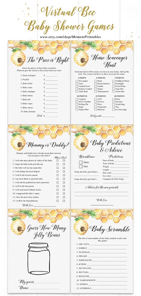 Work Baby Shower Games Virtual at Debra Schaper blog