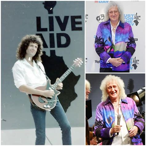 Brian May and Daughter Emily Mark 40 Years Since Live Aid with Rare Red ...