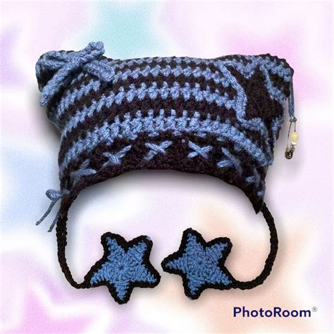 Star cat hat beanie crochet handmade ribbed – Artofit