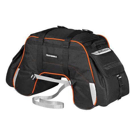 ViaTerra 100% Waterproof Claw Motorcycle Tailbag (72 LTR) (Orange ...