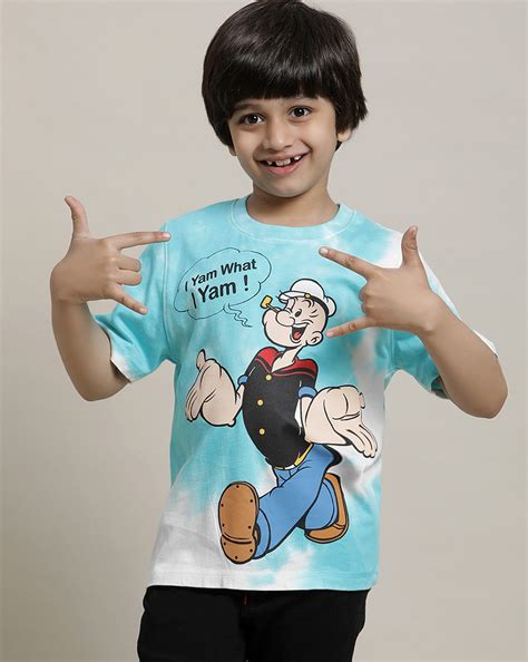 Popeye Regular Fit Tshirt For Boys – Kidsville