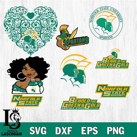 Bundle NCAA Norfolk State Spartans eps dxf png file , NCAA - lasoniansvg