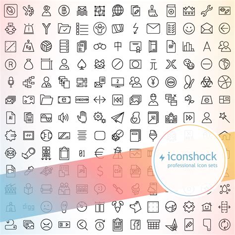 IOS Line Icons - Iconshock