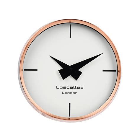 Modern Wall Clock Rose Gold – Tresorieonline