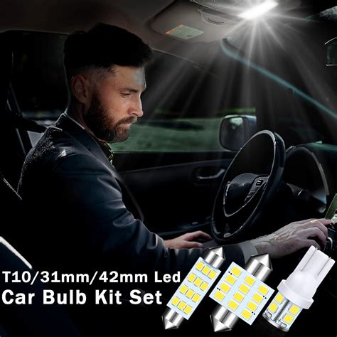 Buy 48 Pieces LED Car Bulb Kit Set Dome Light Festoon Interior Car ...