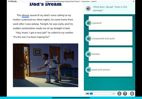 i-Ready Determine Word Meanings Using Context Clues 2 - Instruction — Lev..