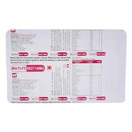 Buy Multilife Best 100 Tablet | 19 Minutes Delivery | Apollo Pharmacy