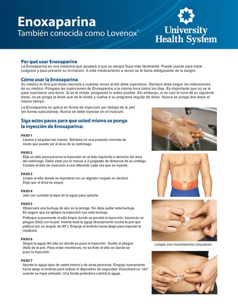Enoxaparin Lovenox Spanish - Enoxaparina También conocida como Lovenox ...