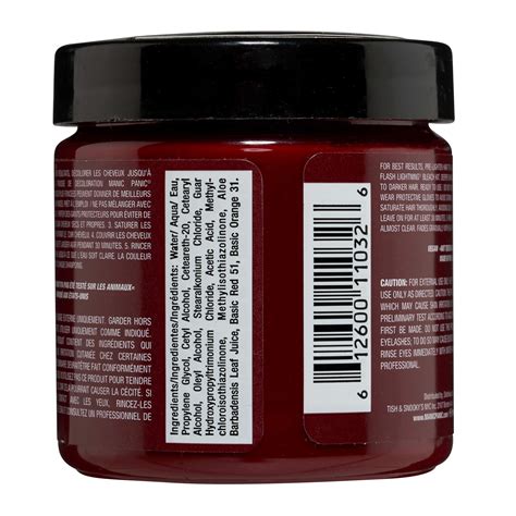 Manic Panic Classic Vampire Red Semi Permanent Hair Color Deep ...