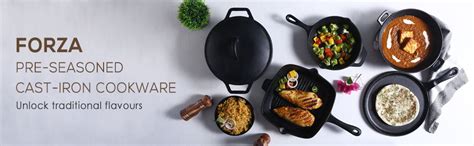 Shop Forza Cast-iron Casserole With Lid 25 Cm Online At Best Price ...
