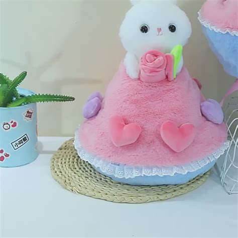 2 in 1 Rabbit & Bouquet Plushie | Best Romantic Gift For Girlfriend
