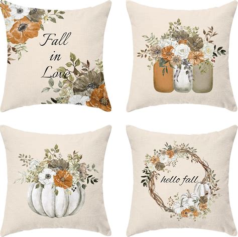 Amazon.com: GPMAOYI Fall Decor Pillow Covers 18x18 Set of 4, Pumpkin ...