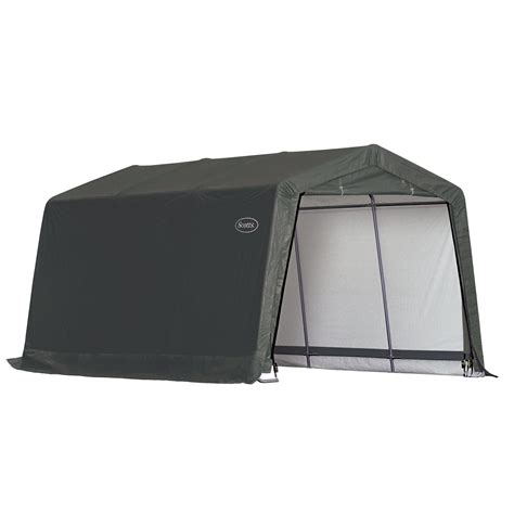 ShelterLogic Scotts Storage Shed 10 x 15 x 8’ Green Peak & Reviews ...