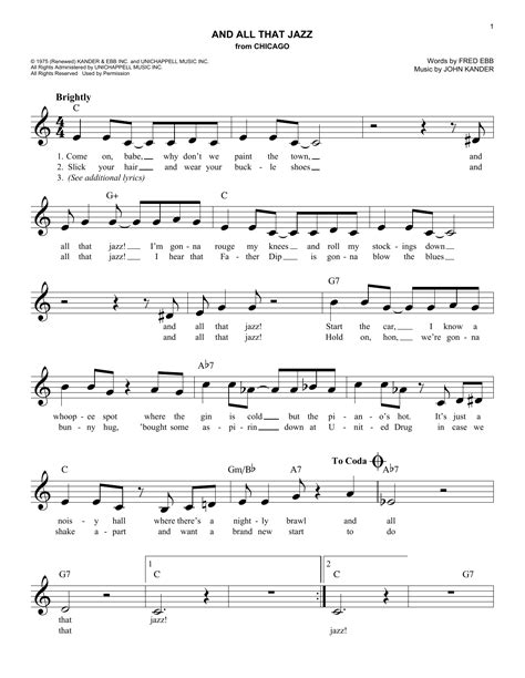 All That Jazz Musical Lyrics at Cheryl Alejandro blog