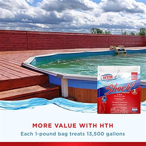 Buy HTH 52026 Super Shock Treatment Swimming Pool Chlorine Cleaner, 1 ...