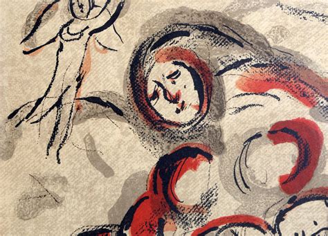 Lot - MARC CHAGALL, HAGAR IN THE DESERT, LITHOGRAPH