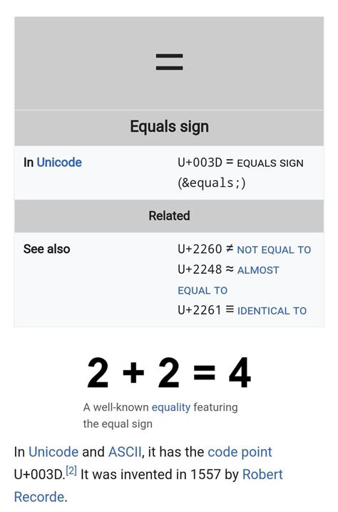 is equal to symbol also known as addition simbo ? - Brainly.in