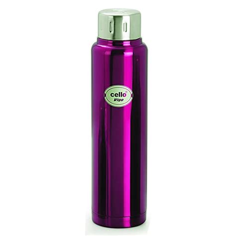 Cello Vigo Stainless Steel Flask, Double walled, 500 ml, Pink : Amazon ...