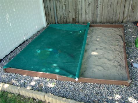 Roll Away Sand Box Cover | Backyard playground, Sandbox cover, Diy sandbox