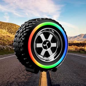 Buy Soft Cart RGB tyre Design Wireless Bluetooth Speaker with Big bass ...