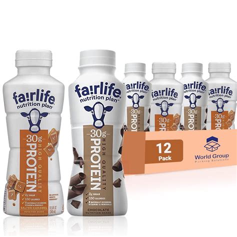 Fairlife Nutrition Plan High Protein Chocolate/Caramel Shake 12 pk ...