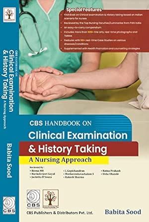 Buy CBS HANDBOOK ON CLINICAL EXAMINATION AND HISTORY TAKING A NURSING ...