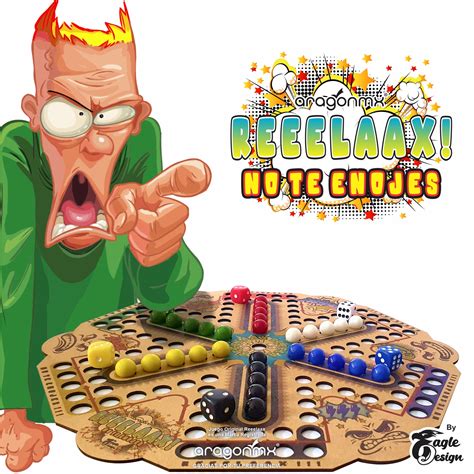 ARAGONMX, Juego de Mesa REEELAAX, No te ENOJES Original a Color ...
