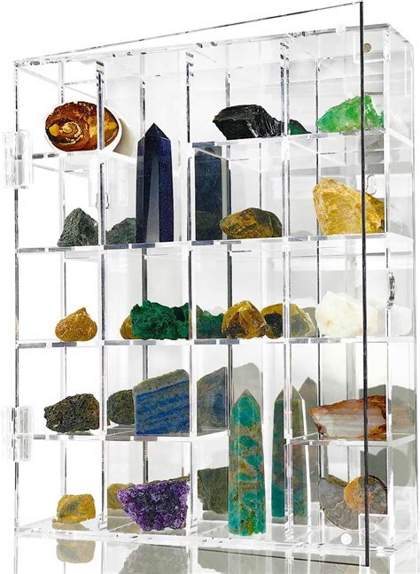 Acrylic Glass Display Case For Rocks Minerals & Figurines at Erin Love blog