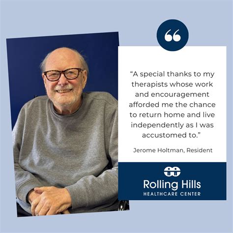 CommuniCare Rehabilitation on LinkedIn: Meet Jerome Holtman! 💪 Admitted ...