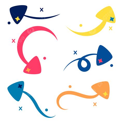 Best 10+ Free Colorful Arrow Background Set Vector