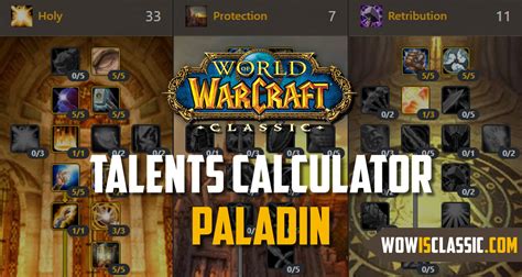 Paladin : Talent Calculator for Classic WoW + Top rated build