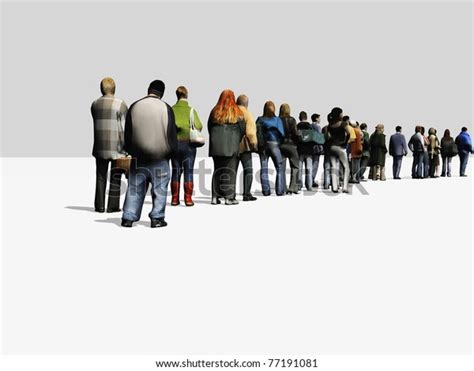People Standing Line 的图像结果