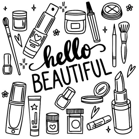 Cosmetics doodles Images - Free Download on Freepik