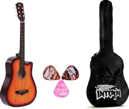 intern INT-38C-LGP-3TS Acoustic Guitar Linden Wood Rosewood Right Hand ...