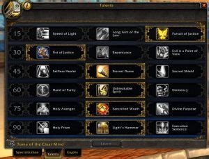 Protection Paladin PvE Tanking Talents, Builds, & Glyphs - MoP Classic ...