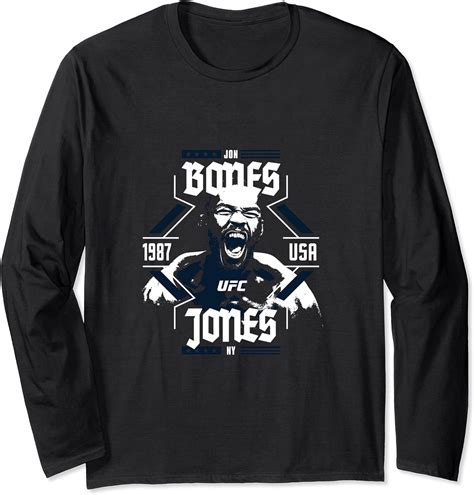 Buy Official UFC Jon Bone Jones Scream Long Sleeve T-Shirt Online at ...