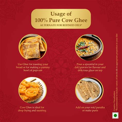 Dabur 100% Pure Daanedaar Cow Ghee With Rich Aroma | Naturally Improves ...