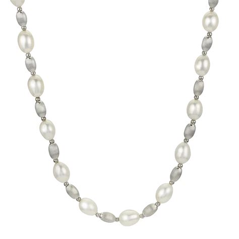 PearLustre by Imperial Sterling Silver Freshwater Cultured Pearl & Bead ...