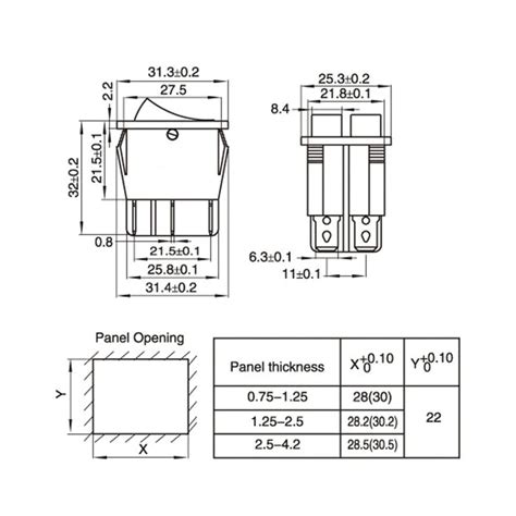 KCD4 Double Boat Rocker Switch 6 Pin On Off With Green & Red Light ...