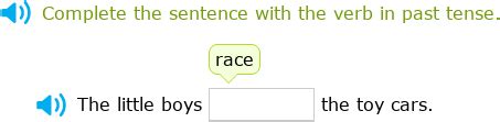 IXL - Form and use the regular past tense (Class II English practice)