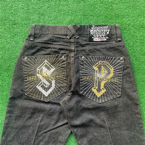 Rare southpole jeans Crazy back pocket embroidery... - Depop