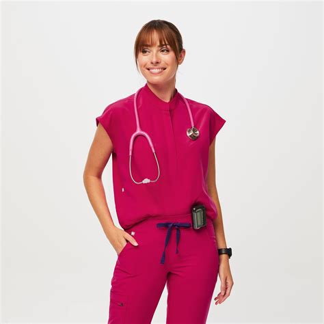 Women's Rafaela Oversized Scrub Top™ - Black · FIGS in 2024 | Scrubs ...