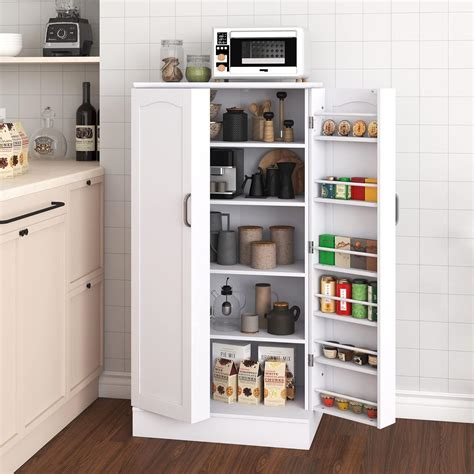 Jehiatek 47” White Kitchen Pantry Cabinet with India | Ubuy