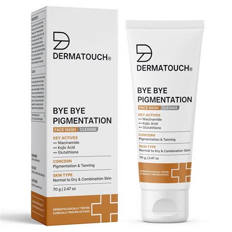 DERMATOUCH Bye Bye Pigmentation Face Wash | Anti Pigmentation for Men ...