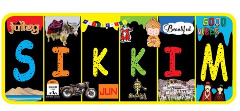 Buy India Souvenir Wooden MDF Sikkim Fridge Magnet for Gift and Home ...