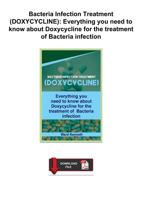 Download⚡️PDF ️ Bacteria Infection Treatment (DOXYCYCLINE): Everything you need to know about ...