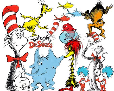 Dr Seuss Characters Clip Art - Printable Word Searches