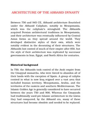 Astronomy IN THE Abbasid Period - ASTRONOMY IN THE ABBASID PERIOD Work ...